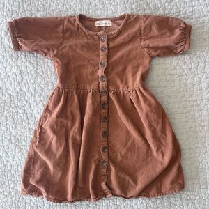Little Cottonwood Girls Corduroy Button-Front Dress